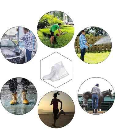 Rain Boot Shoe Covers - PVC Rubber Sole Protectors for Cycling Camping Travel