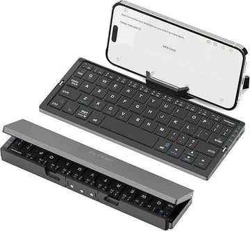 UltraSlim Wireless Folding Keyboard with Magnetic Stand