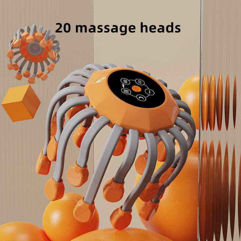 Octopus Head Scalp Massager (Electric & Multi-Function)
